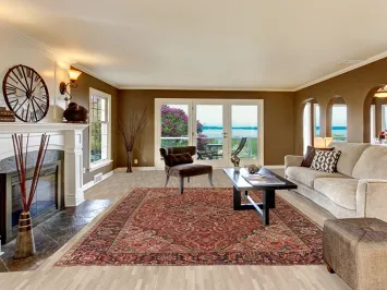 Pre-1900 Vegetable Dye Heriz Serapi Persian Area Rug 8x13