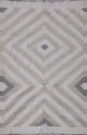 Reversible Wool Kilim Oriental Accent Rug 3x5