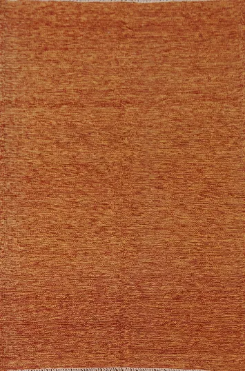 Orange Wool Kilim Oriental Accent Rug 3x5