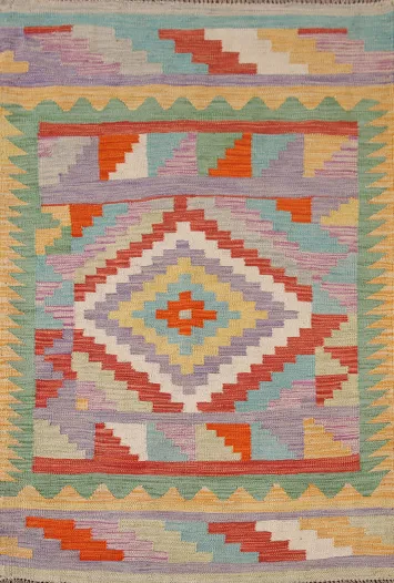 South Western Kilim Oriental Accent Rug 3x5