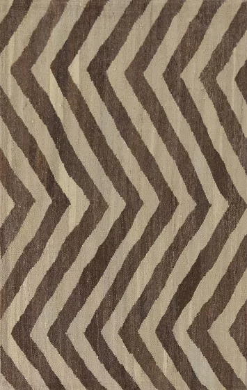 Chevron Style Wool Kilim Oriental Rug 3x5