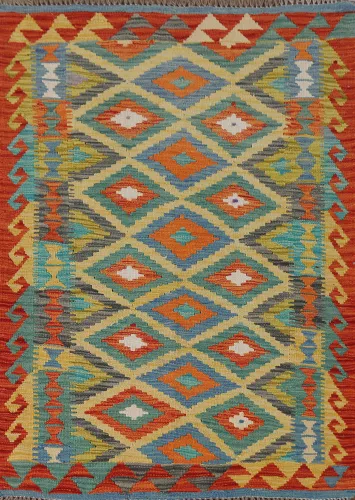 South Western Kilim Oriental Accent Rug 3x5