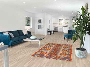 Geometric Kilim Oriental Wool Rug 4x6