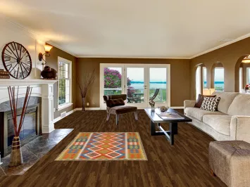 Geometric Wool Kilim Oriental Accent Rug 4x6