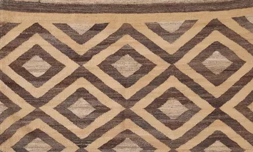 Geometric Wool Kilim Oriental Accent Rug 3x5