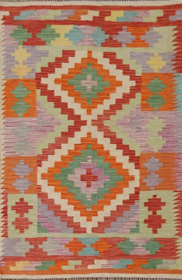 South Western Kilim Oriental Accent Rug 3x5