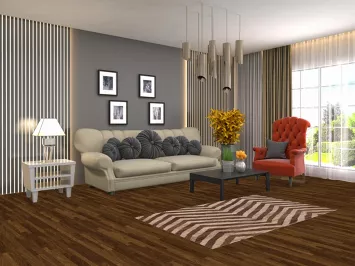 Chevron Style Wool Kilim Oriental Rug 3x5