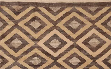 Geometric Wool Kilim Oriental Accent Rug 3x5