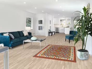 Geometric Wool Kilim Oriental Accent Rug 4x6