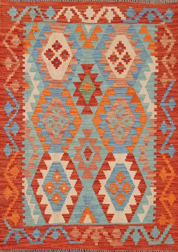 South Western Kilim Oriental Accent Rug 4x5