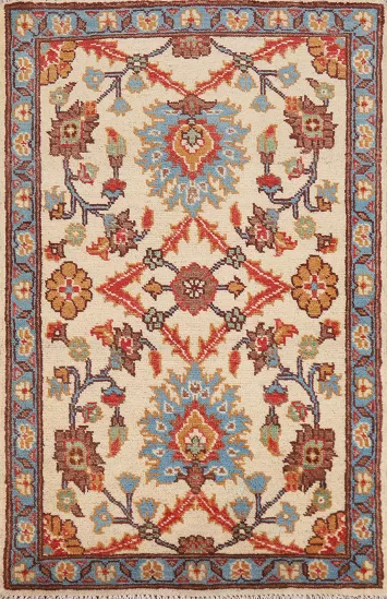 Floral Kazak Oriental Wool Rug 2x3
