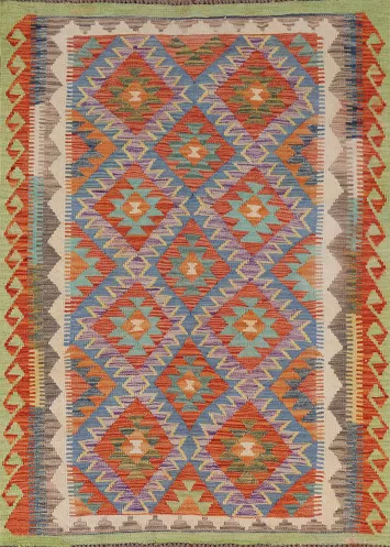 South Western Kilim Oriental Accent Rug 4x6