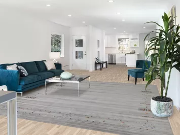 Silver Gray Gabbeh Living Room Area Rug 9x10