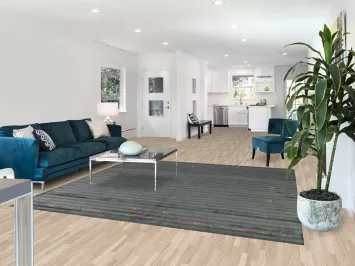 Striped Gabbeh Square Indian Area Rug 8x8