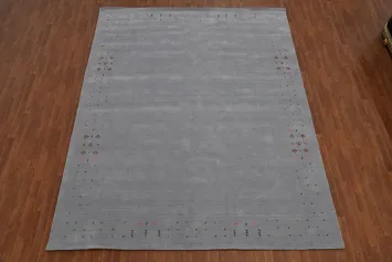 Tribal Wool Gabbeh Living Room Area Rug 9x12