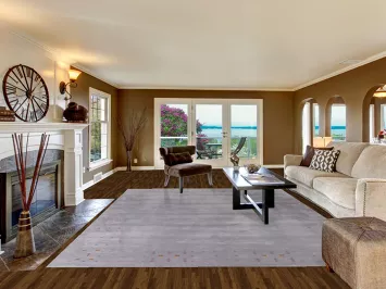 Silver Gray Gabbeh Living Room Area Rug 9x12