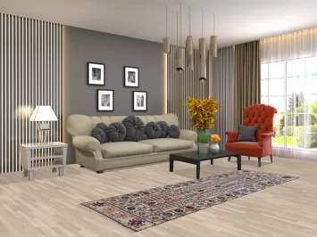 All-Over Heriz Serapi Oriental Runner Rug 3x8