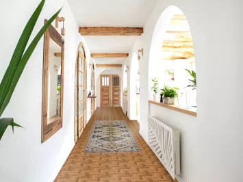 Geometric Heriz Serapi Oriental Runner Rug 3x10