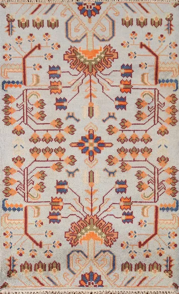 All-Over Heriz Serapi Oriental Accent Rug 3x5