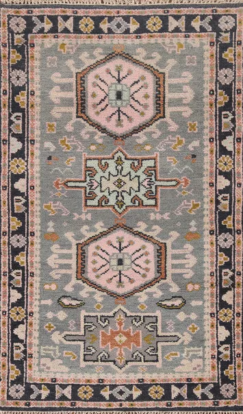 Gray Heriz Serapi Indian Wool Rug 3x5