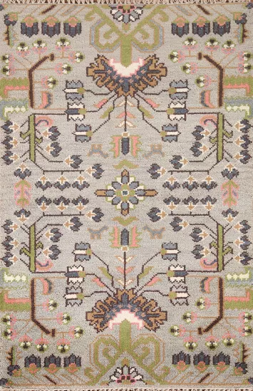 All-Over Handmade Kazak Oriental Rug 3x5