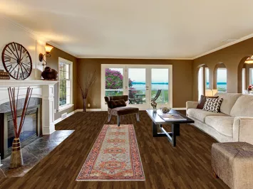 Geometric Heriz Serapi Indian Runner Rug 3x12