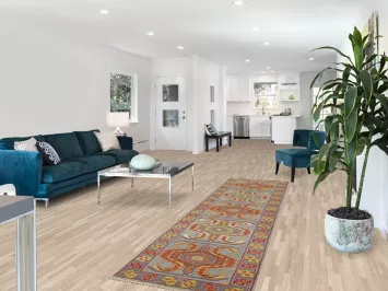 Geometric Heriz Serapi Indian Runner Rug 3x10