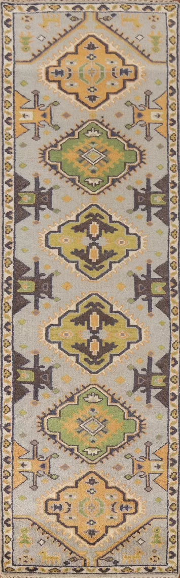 Tribal Heriz Serapi Indian Runner Rug 3x10