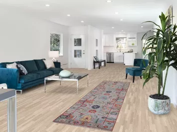 All-Over Floral Oushak Indian Runner Rug 3x10