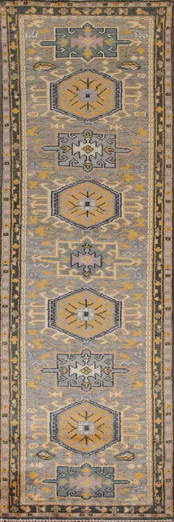 Geometric Heriz Serapi Oriental Runner Rug 3x10