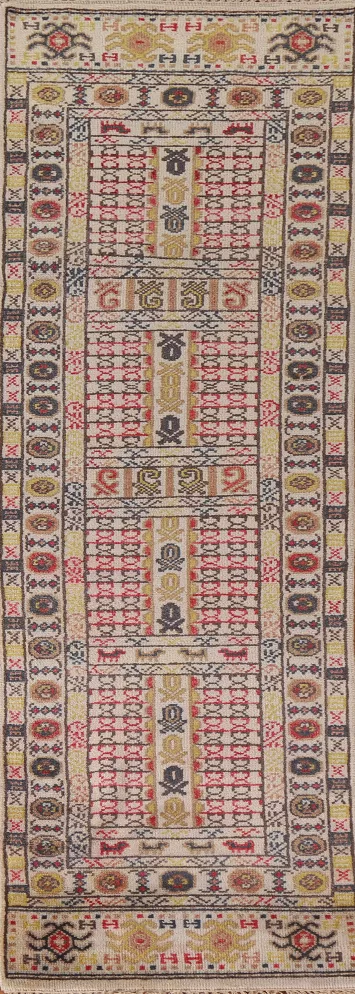 Geometric Heriz Serapi Oriental Runner Rug 3x10