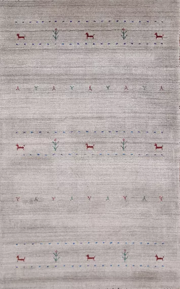Tribal Wool Gabbeh Indian Rug 3x5