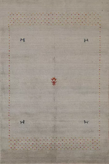 Tribal Gabbeh Indian Handmade Rug 4x6