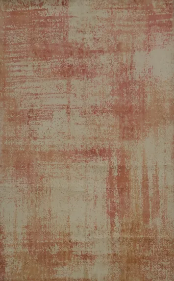 Warm Tones Modern Area Rug 6x8 with Textured Abstract Patterns