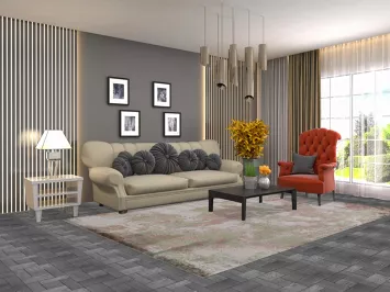 Abstract Living Room Area Rug 6x10