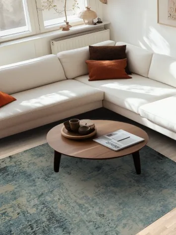 Subtle Elegance Modern Abstract Area Rug 6x8