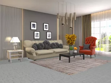 All-Over Abstract Area Rug 6x8