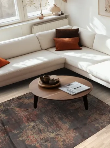 All-Over Modern Abstract Indian Area Rug 5x8