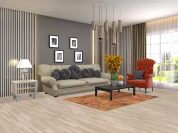 All-Over Modern Abstract Indian Rug 4x6