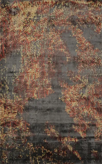 All-Over Abstract Indian Rug 4x6