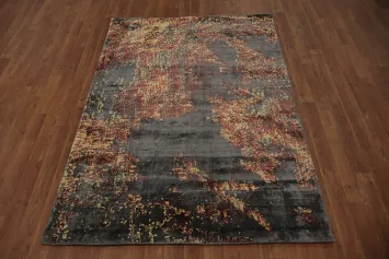 All-Over Abstract Indian Rug 4x6