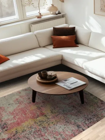 Handmade Modern Abstract Area Rug 5x8