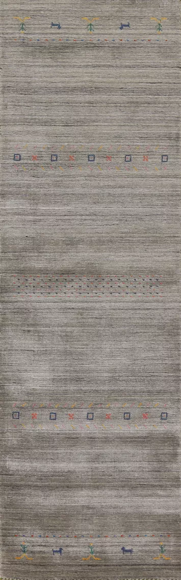 Handmade Gabbeh Wool Runner Rug 3x10
