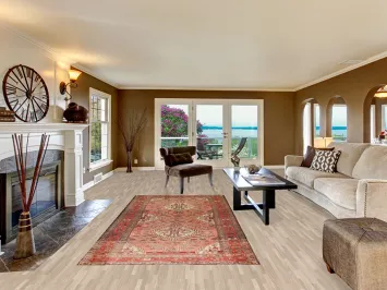 Vintage Wool Ardebil Persian Rug 5x10