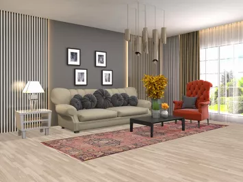 Pink Floral Tabriz Persian Runner Rug 4x11