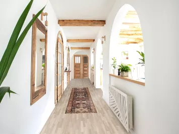 Vegetable Dye Gharajeh Persian Runner Rug 2x11