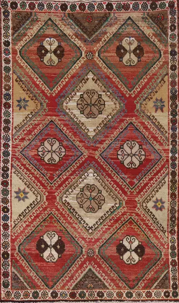 Geometric Bakhtiari Persian Rug 4x7