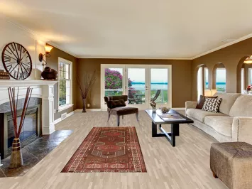 Brown Geometric Ardebil Persian Runner Rug 4x10