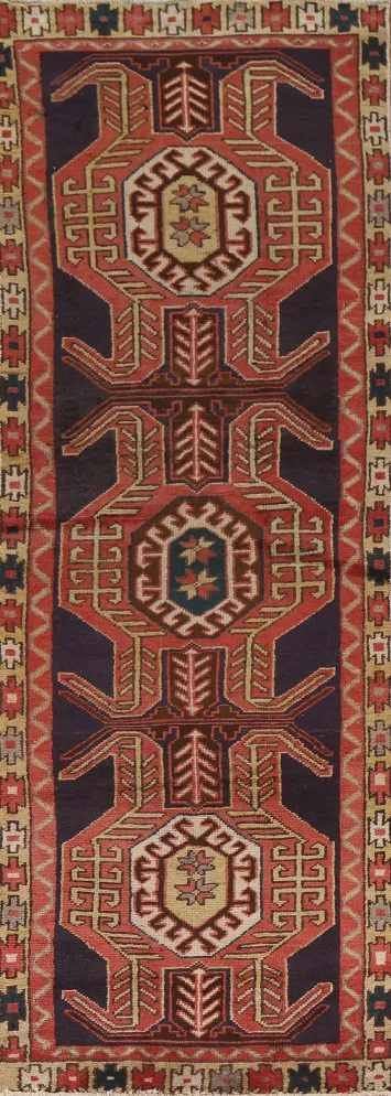 Handmade Ardebil Persian Runner Rug 3x10
