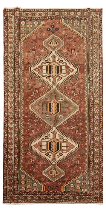 Tribal Geometric Bakhtiari Persian Area Rug 5x10